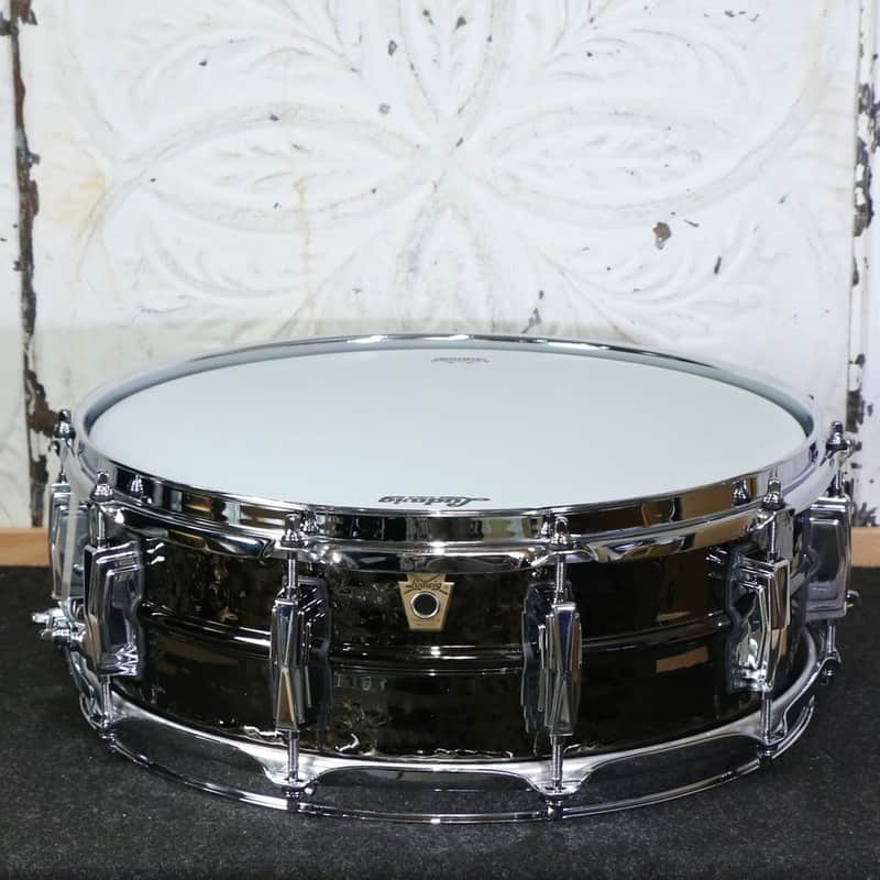B-Stock Ludwig 5X14 Hammered Black Beauty Snare Drum image 1