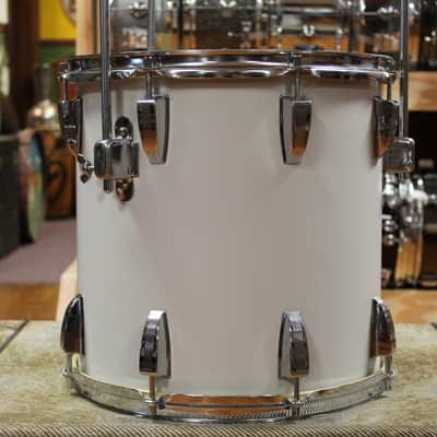 1970s Sonor Swinger Outfit in White 14x18 8x12 14x14 5x14 image 13