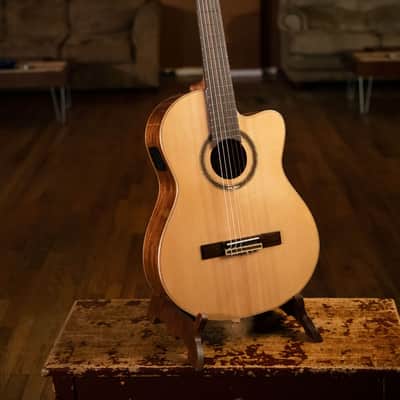 Ortega RCE138SN Performer Series Solid Spruce Top Mahogany Neck Cutaway Nylon 6-String Classical Acoustic-Electric Guitar w/Gig Bag image 13