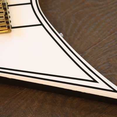 2009 Jackson Custom Shop LTD Randy Rhoads Concorde Tribute White w/ Black Pinstripes Relic +COA OHSC image 11