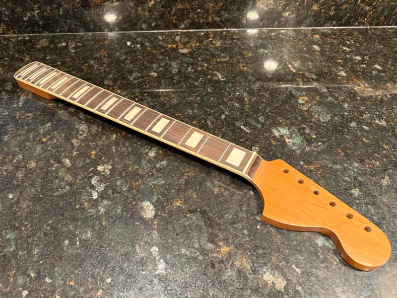 Real Life Relics Jazzmaster® Strat® Stratocaster Nitro Roasted Maple With Bound Rosewood Fingerboard Block Inlays Neck STD Headstock JSRRNB #1 image 1