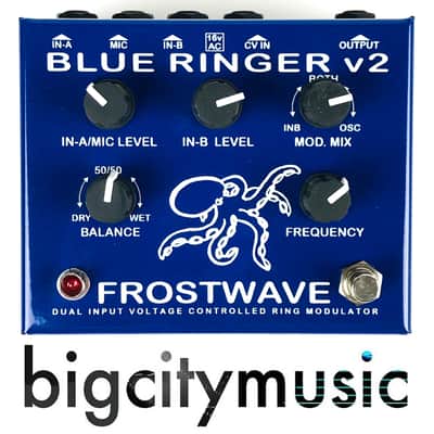 Frostwave Blue Ringer v2 ring modulator pedal, NOS image 1
