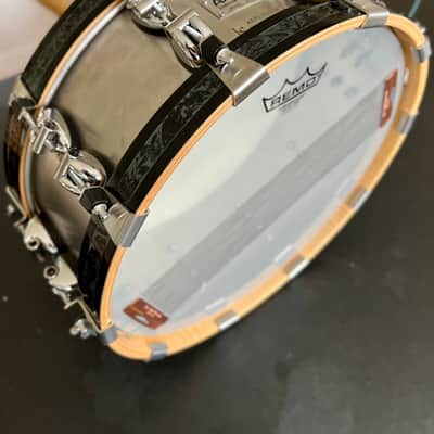 Ayotte Keplinger 14x5.5” Stainless Steel Snare Drum – Original Wood Hoops – Rare Finish - 1990s image 8