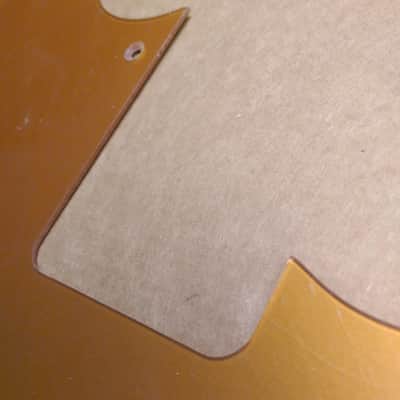 Gold replacement pickguard for Squier Classic Vibe 50s Precision Bass image 5
