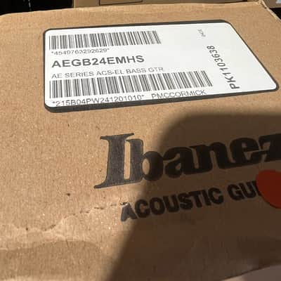 Ibanez AEGB24E AEG Acoustic-electric Bass Guitar - Mahogany Sunburst High Gloss image 7
