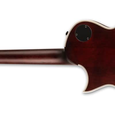 ESP LTD EC-1000T CTM Tobacco Sunburst Satin Electric Guitar + ESP Hard Case - Brand New image 3