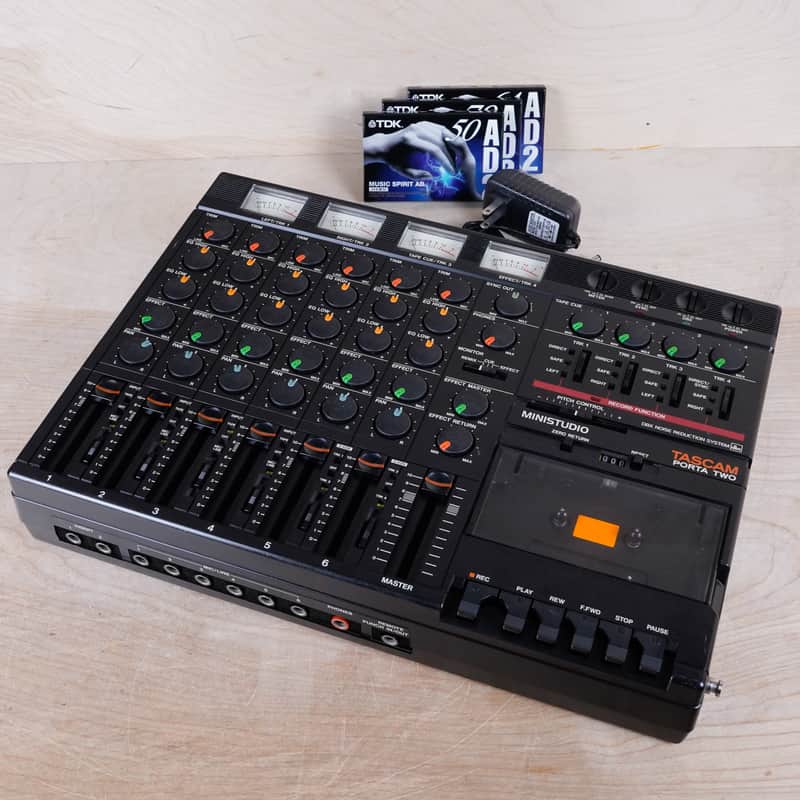 TASCAM Porta Two Ministudio 4-Track Cassette Recorder 1980s - Gray - Transport Issues image 1