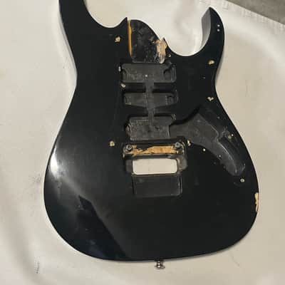 2010 Indonesian Ibanez RG350EX Black Strat Basswood Guitar Body Floyd Ready (Rough Shape) image 6