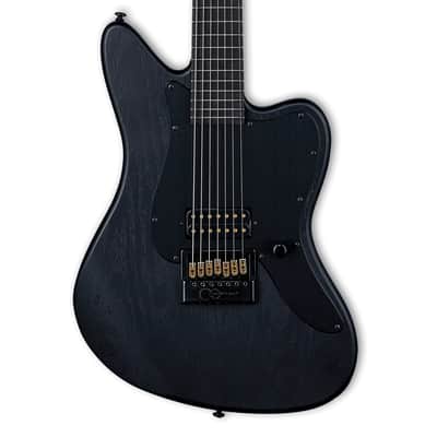 ESP LTD Alex Wade AW-XJ7B Signature 7-String Baritone - Black Satin - B-Stock image 1