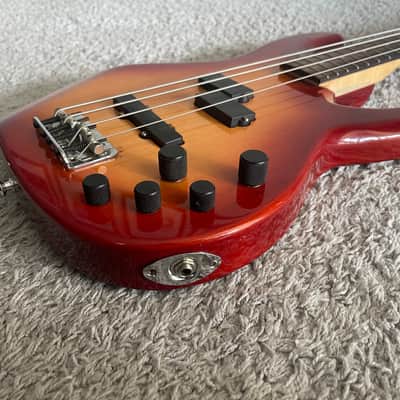 Fender Deluxe Zone Bass 2002 MIM Sienna Sunburst Rare 4-String Bass Guitar image 3