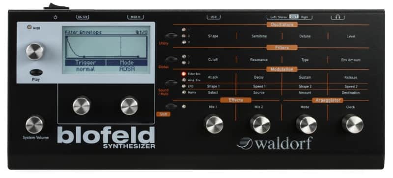 Waldorf Blofeld Desktop Synthesizer - Black (BlofeldBkd1) image 1