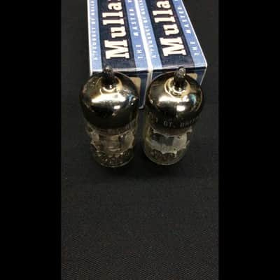 MATCHED PAIR MULLARD 12AT7 ECC81 IEC Great Britain VINTAGE VACUUM TUBES 8.9829 image 3