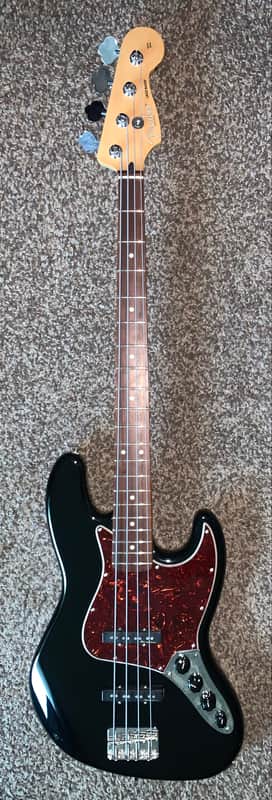 Fender 2007 Deluxe Active Jazz Bass , With Fender Noiseless Pickups MIM  electric bass guitar black image 1