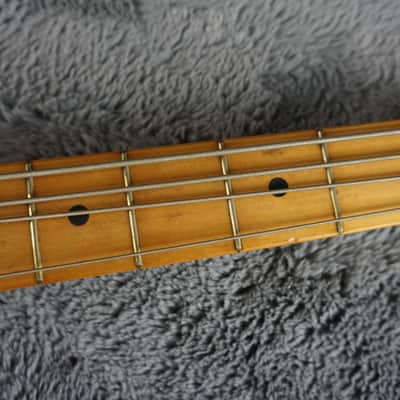 Heart Man Suzuki Precision/Musicmaster Style Bass 1970s - Black image 10