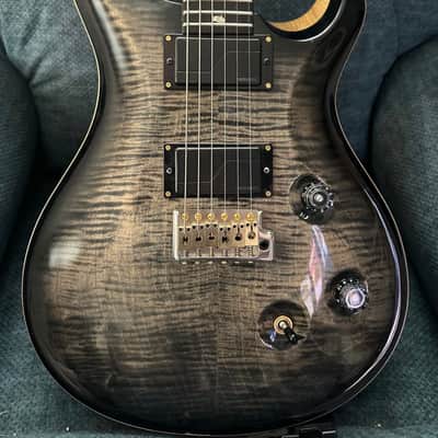 PRS Custom 24 Wood Library Charcoal burst Fishman Fluence modern pickups image 1