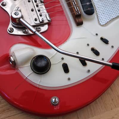 Hagstrom Kent PB-24-G guitar 1963 red - ultra rare image 4