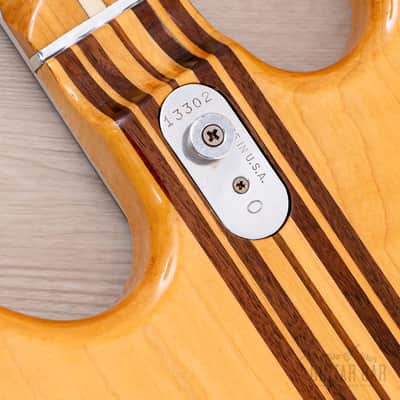 1979 Kramer DMZ 4000 Vintage Aluminum Neck Bass Natural w/ Case image 15