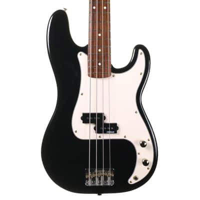 Fender Standard Precision Bass, Black with Hard Case image 2