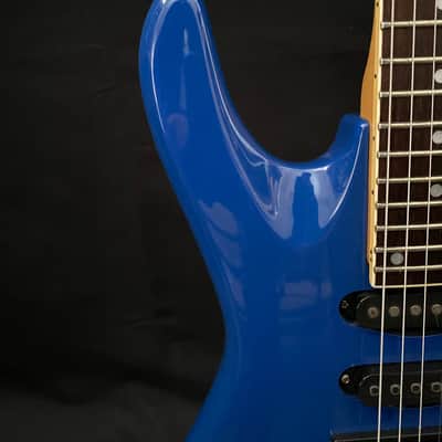 Samick Superstrat made in Korea Superstrat blue Hss image 6