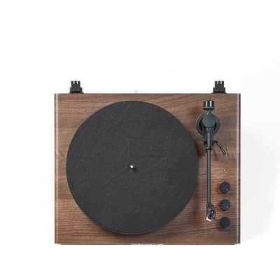 Crosley CR6046A 2-Speed Stave Turntable Record Player - Walnut and Gold-NEW image 14