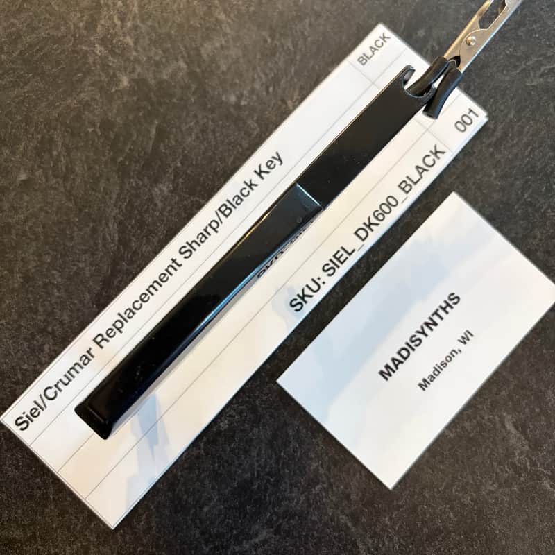 Immagine ORIGINAL Fatar Replacement SHARP/BLACK Key for Siel DK-600/Opera, DK-700, DK-80; Crumar Bit One, Bit 99 - 1