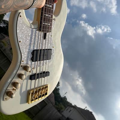 Sire 2nd Generation Marcus Miller V7 Vintage WB Ash 4-String Left-Handed with Maple Fretboard 2019 - White Blonde image 1