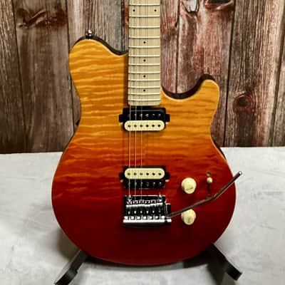 Sterling by Music Man Axis Quilted Maple Electric Guitar Spectrum Red image 2