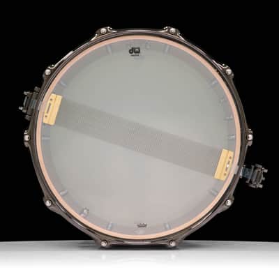 DW Collector's Series 7x14 Moabi on Maple Mahogany Shell - Candy Black image 5