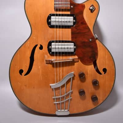 1950s Harmony H62 Meteor Archtop Electric Natural w/Bag image 3