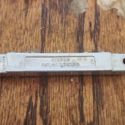 GIBSON ABR-1 TUNE-O-MATIC BRIDGE PATENT NUMBER MID TO LATE '60's & '70's MODELS NYLON SADDLES image 9