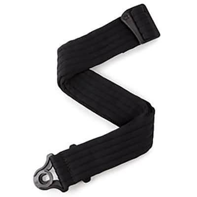Planet Waves 50BAL01 Auto Lock Guitar Bass Strap, Black Padded Stripes image 1
