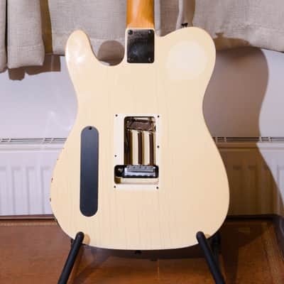 High End Vintage Fernandes TEJ-85 Telecaster Type Guitar MIJ Japan Lawsuit Era - Olympic White, Natural Relic image 20
