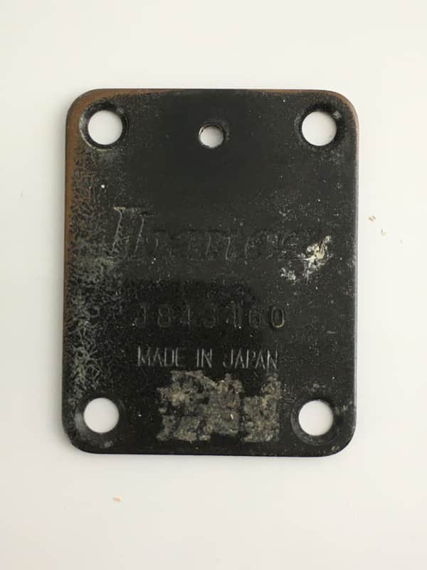 1984 Vintage 1980s Ibanez Made in Japan Serial # Neck Plate Natural Relic Black Rare Made in Japan 🇯🇵 image 1