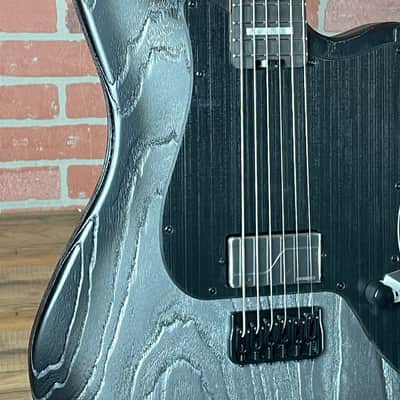 ESP LTD XJ-1B HT Baritone Electric Guitar - Silver Blast image 3