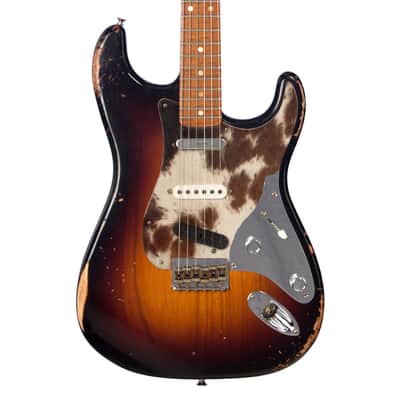 Fender Custom Shop MVP Nashville Stratocaster Hardtail Relic - Wide Fade 2 Tone Sunburst w/ Genuine Cow Skin Pickguard - Masterbuilt Kyle McMillin - Dealer Select Master Vintage Player Series Electric Guitar - NEW! image 1