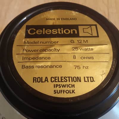 1970s Celestion “Blackback” (Greenback) G12M image 5