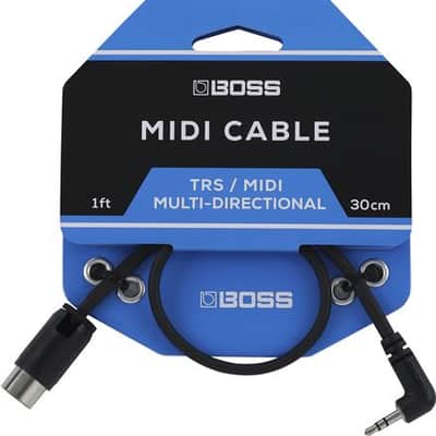 BOSS TRS to MIDI Cable 1 Foot image 1