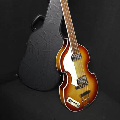 Hofner HCT-500/1L SB Left Handed Contemporary Beatle Bass Hard To Find Brown Sunburst & Hofner CASE image 1