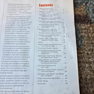 Vintage 1968 Fender Musical Instruments Full-Line Catalog! Rare, Original Case Candy, Paperwork! image 4