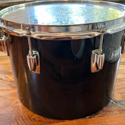 Vintage 1980s Tama Imperialstar 10 x 14 Drum Concert Tom OG Jet Black Wrap image 3