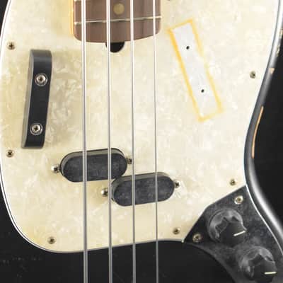 Fender JMJ Road Worn Mustang Bass Black image 3