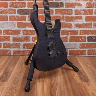 ESP Signature Series Jon Donais Flamed Maple Top See Through Black Satin 2008 w/OHSC image 3