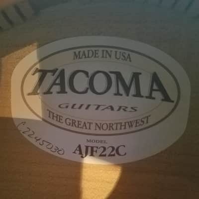 Tacoma Archtop Jazz Guitar AJF22C - Natural Satin image 5
