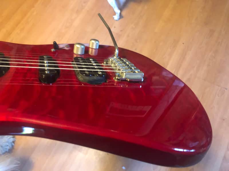 Washburn USA Custom MG-120 1995 Trans Red | Reverb