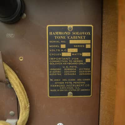 Hammond Solovox Keyboard and Tone Cabinet (Model L) 1948 image 14