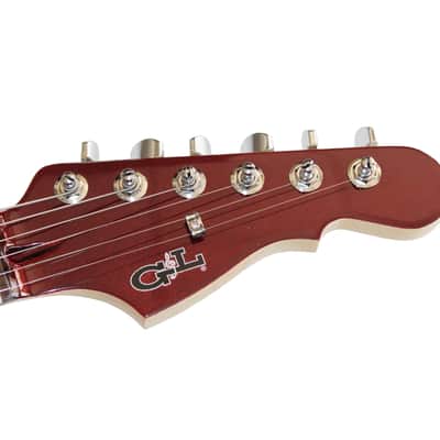 G&L Legacy Electric Guitar in Ruby Red Metallic Matching Headstock image 7