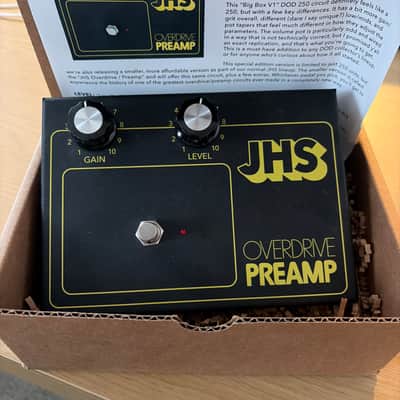 JHS #75 Throwback Overdrive / Preamp 2022 - Black / Yellow image 1