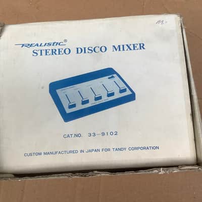 Realistic Vintage made in Japan mixer disco  stereo portable mixing desk NOS image 3