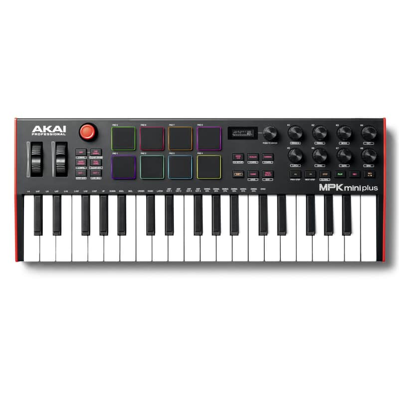 Akai MPKMINIPLUS 37-Key Midi Controller, RGB Pads image 1