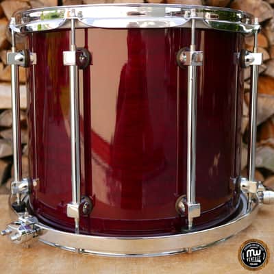 Immagine Premier SIGNIA Maple Tom Floor Tom 14" x 12" Cherry Wood UK Made - 7